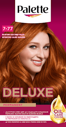 Боя за коса - Nr. 7-77 (562) Наситено блестящо меден Palette DELUXE
