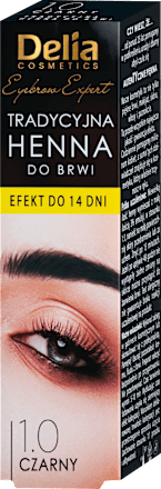 Henna tradycyjna do brwi 1.0 czarny Delia COSMETICS