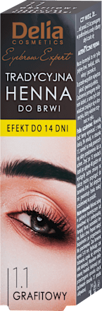 Henna tradycyjna do brwi 1.1 grafitowy Delia COSMETICS