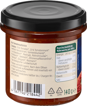 Brotaufstrich Bruschetta Viva il Gusto dmBio