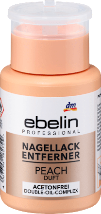 Nagellackentferner Professional Peach Duft Acetonfrei ebelin