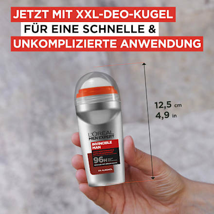 Antitranspirant Deo Roll-on Invincible L'ORÉAL PARiS MEN EXPERT