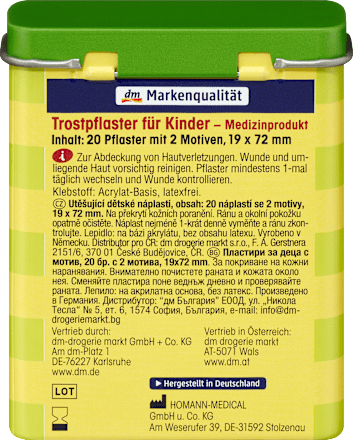 Trostpflaster Kinder sortiert Mivolis