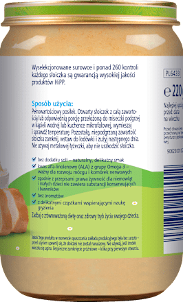 Risotto z brokułami i królikiem HiPP