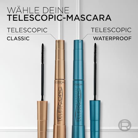 Mascara Telescopic Waterproof Schwarz L'ORÉAL PARiS