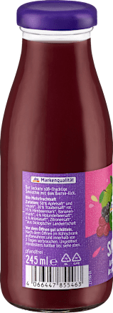 Smoothie jabłko, czarny bez, aronia i malina dmBio