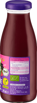 Smoothie jabłko, czarny bez, aronia i malina dmBio