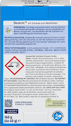 Zawieszka do WC, cytrynowa świeżość Denkmit