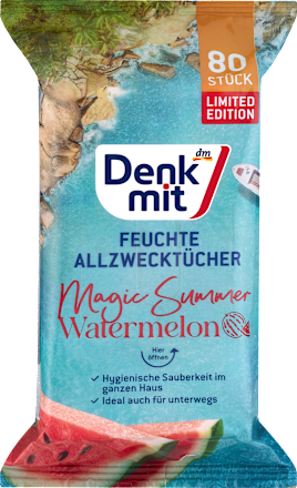 Feuchte Allzwecktücher Watermelon Denkmit