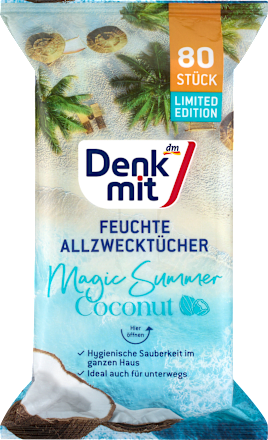 Șervețele umede universale Cocos Denkmit