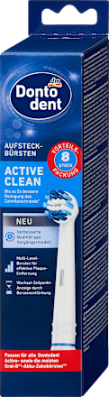 Náhradné hlavice na elektrickú kefku Active Clean Dontodent