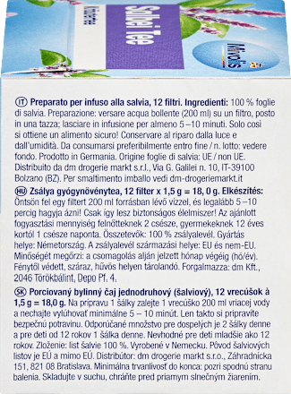 Čaj kadulja, 12 vrećica Mivolis