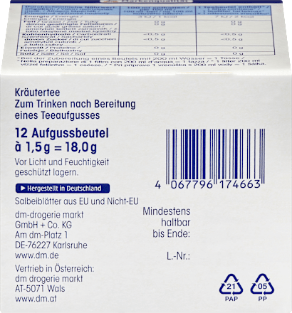 Čaj kadulja, 12 vrećica Mivolis