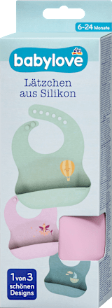 Bavaglino in silicone con tasca assort. babylove