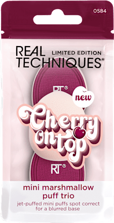 Mini hubky Cherry On Top - Mini Marshmallow Puff Trio REAL TECHNIQUES