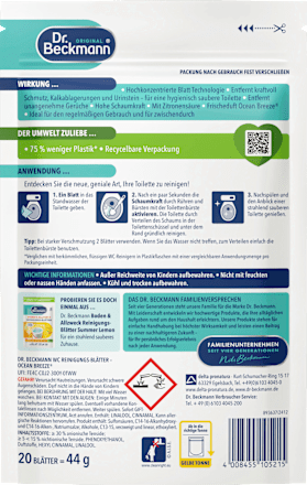 WC-Reinigungsblätter Ocean Breeze Dr. Beckmann