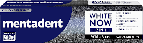 Dentifricio White Now 3in1 white boost mentadent
