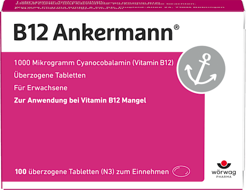 B12 Ankermann Tabletten 1000mcg Cyanocobalamin (Vitamin B12) B12 Ankermann