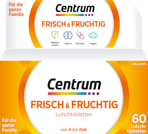 Centrum Frisch und Fruchtig Lutschtabletten 60 St Centrum