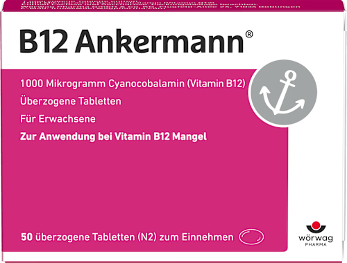 B12 Ankermann Tabletten 1000mcg Cyanocobalamin (Vitamin B12) B12 Ankermann