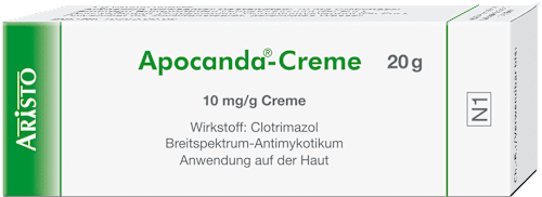 Apocanda -Creme 10 mg/g Clotrimazol zur Anwendung auf der Haut ARISTO