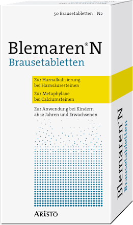 Blemaren N Brausetaletten Urologikum zur Harnalkalisierung und Metaphylaxe ARISTO