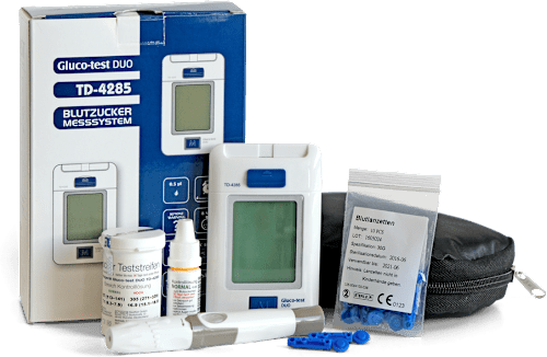 Gluco-test DUO BLUTZUCKER MESSSYSTEM TD-4285 Starterset mmol/l ARISTO