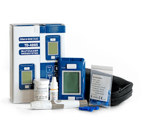 Gluco-test DUO BLUTZUCKER MESSSYSTEM TD-4285 Starterset mg/dl ARISTO