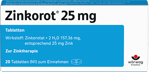 Zinkorot 25 mg Tabletten Zinkorot