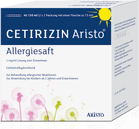 Cetirizin ARISTO Allergiesaft 1 mg/ml Lösung zum Einnehmen ARISTO
