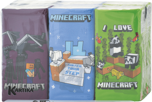 Detské hygienické vreckovky 6x9 MINECRAFT