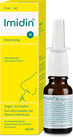 Imidin N Nasenspray, 1 mg/ml Xylometazolinhydrochlorid Nasenspray, Lösung  ARISTO