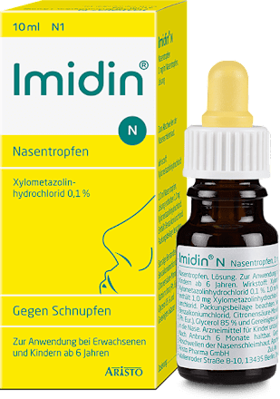 Imidin N Nasentropfen 1 mg/ml Xylometazolinhydrochlorid Nasentropfen, Lösung ARISTO