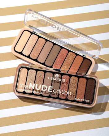 the NUDE edition eyeshadow palette 10 essence