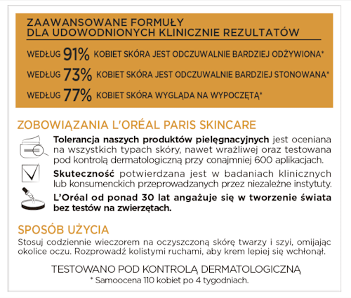 Krem przeciwzmarszczkowy ujędrniający na noc 50+ Ekspert Wieku L'ORÉAL PARiS