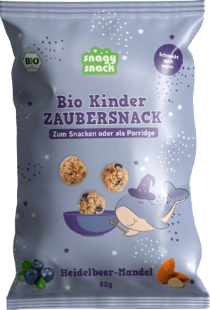 Kindersnack Zauber Heidelbeer-Mandel snagy