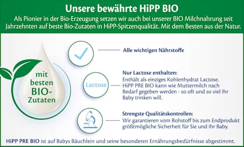 Anfangsmilch Pre von Geburt an HiPP