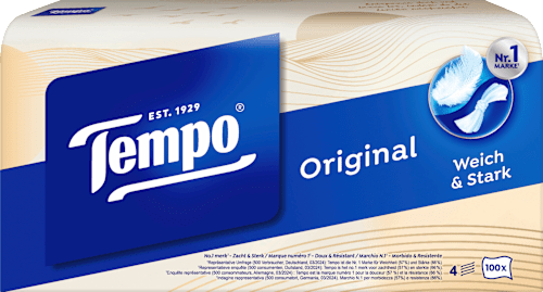 Taschentücher Box Quick & Easy Öffnung Tempo