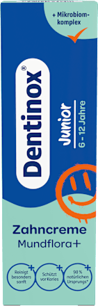 Zahnpasta Junior Mundflora+, 6-12 Jahre Dentinox
