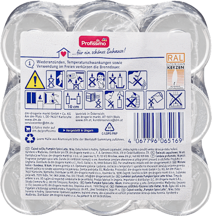 Dišeče čajne svečke Pumpkin Spice Latte Profissimo