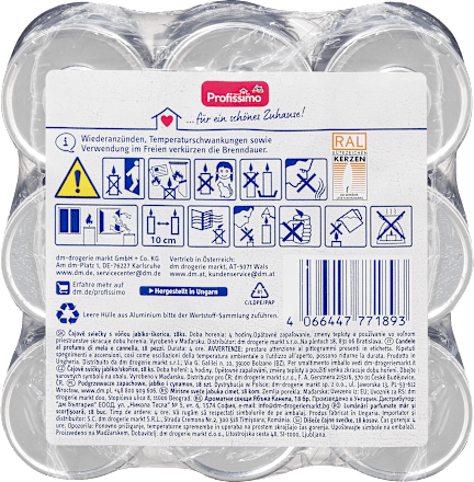 Dišeče čajne svečke z vonjem jabolka in cimeta Profissimo