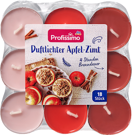 Dišeče čajne svečke z vonjem jabolka in cimeta Profissimo