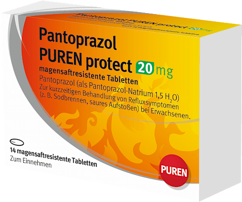 Pantoprazol PUREN protect 20 mg magensaftresistente Tabletten PUREN