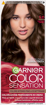 Colorazione permanente in crema castano chiaro 5.0 GARNIER Color Sensation