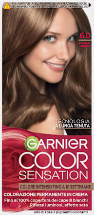 Colorazione permanente in crema biondo scuro 6.0 GARNIER Color Sensation