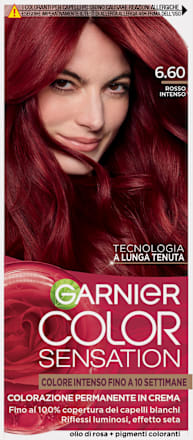 Colorazione permanente in crema rosso intenso 6.60 GARNIER Color Sensation