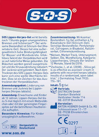 Lippenherpes-Gel SOS