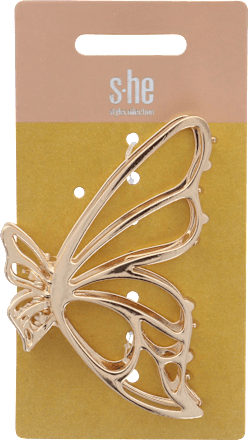 Mollettone a farfalla in metallo dorato s-he stylecollection