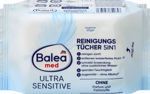 Șervețelele demachiante Ultra Sensitive 5în1 Balea
