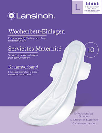 Einlagen für das Wochenbett 0-2 Wochen nach der Geburt Lansinoh